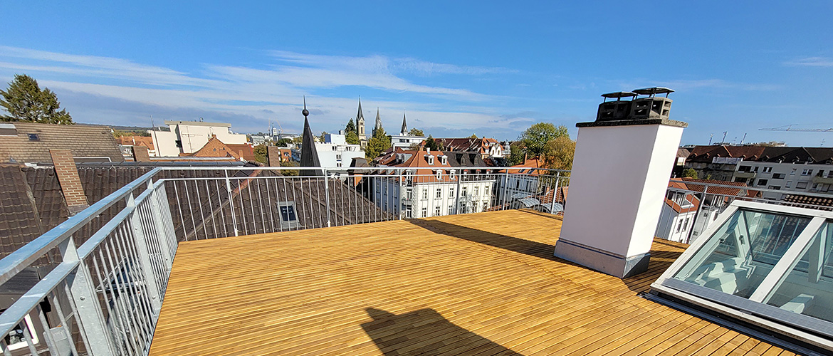 Atemberaubende Dachterrasse aus Robinie 1